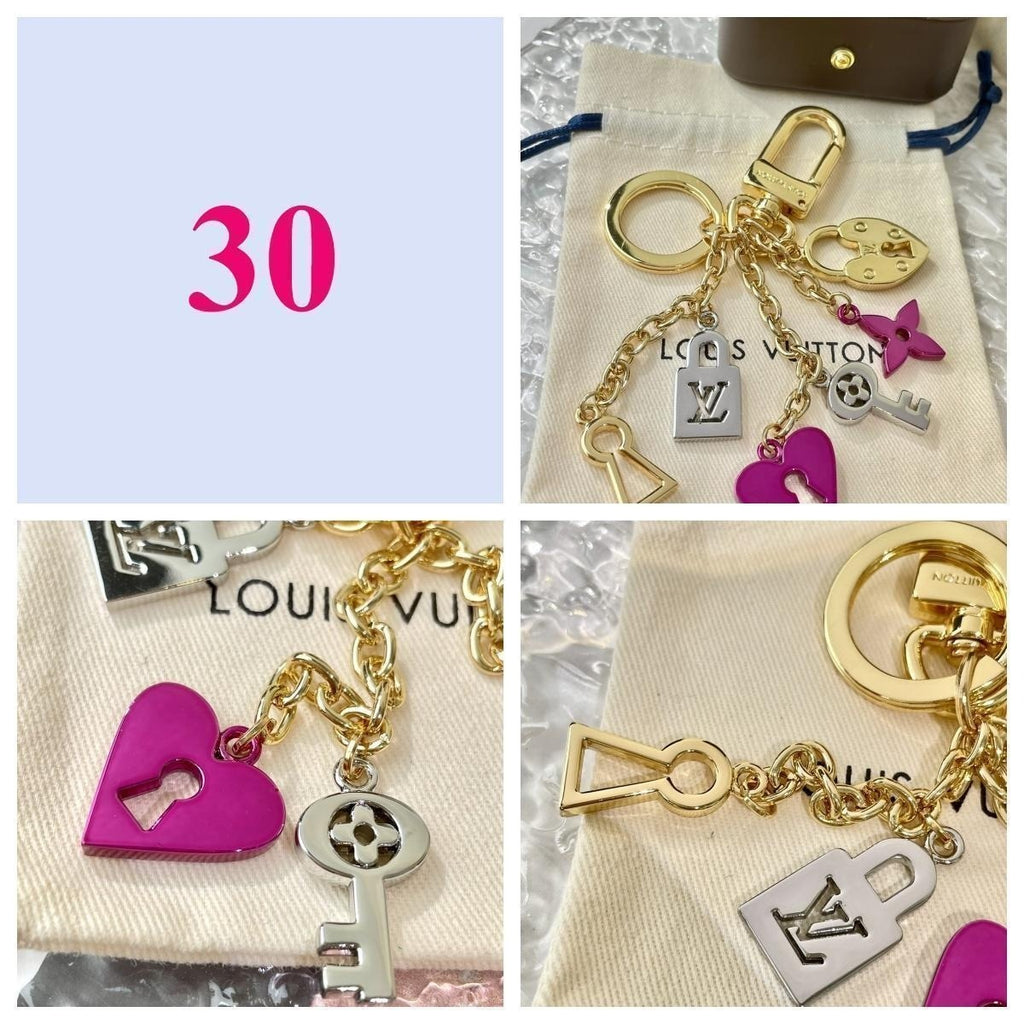 Porte-clés avec sac à main et lettre - Options de style