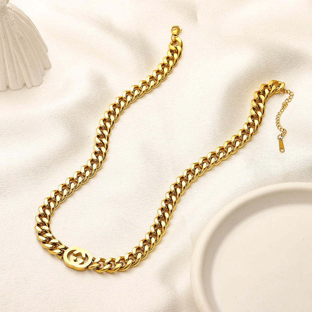Set Collana Bracciale in Acciaio Inox 304