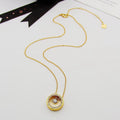 Collier pendentif cercle ouvert
