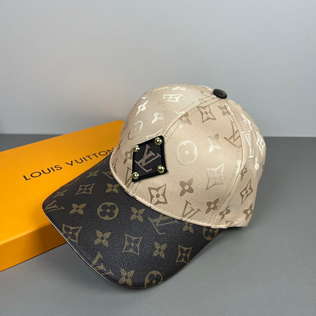 Monogram Baseball Cap with Contrast Brim