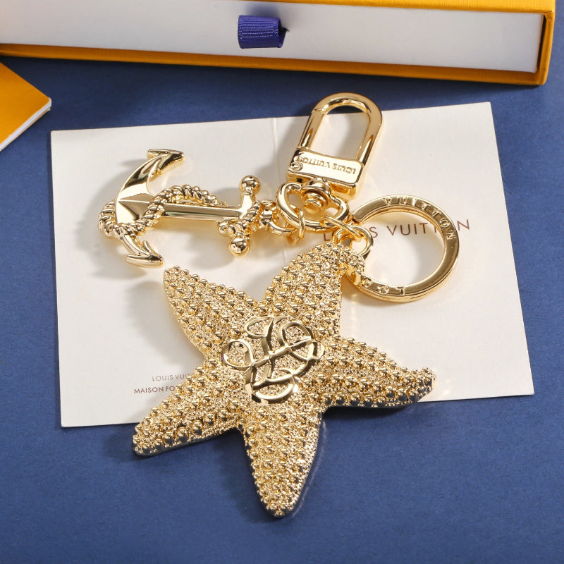 Textured Starfish Keychain