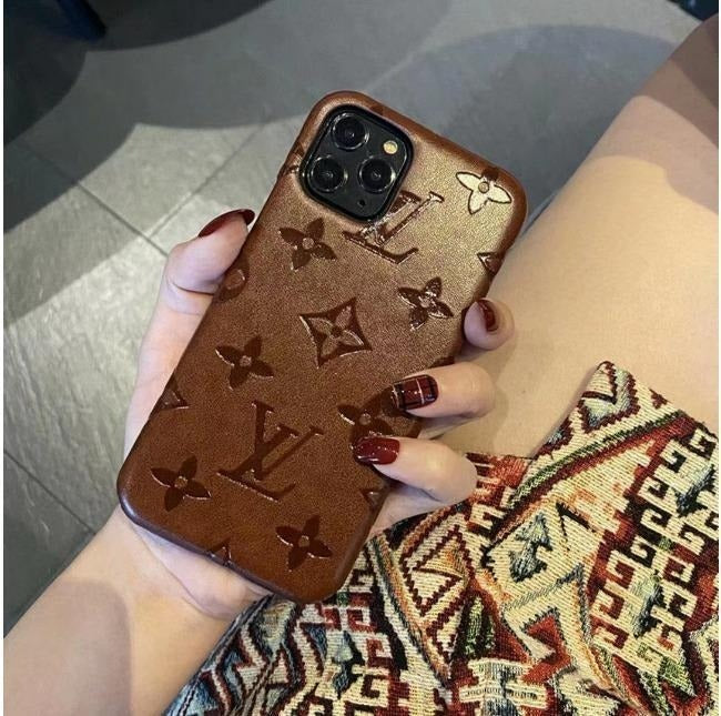 Colorful Raised Monogram Phone Case