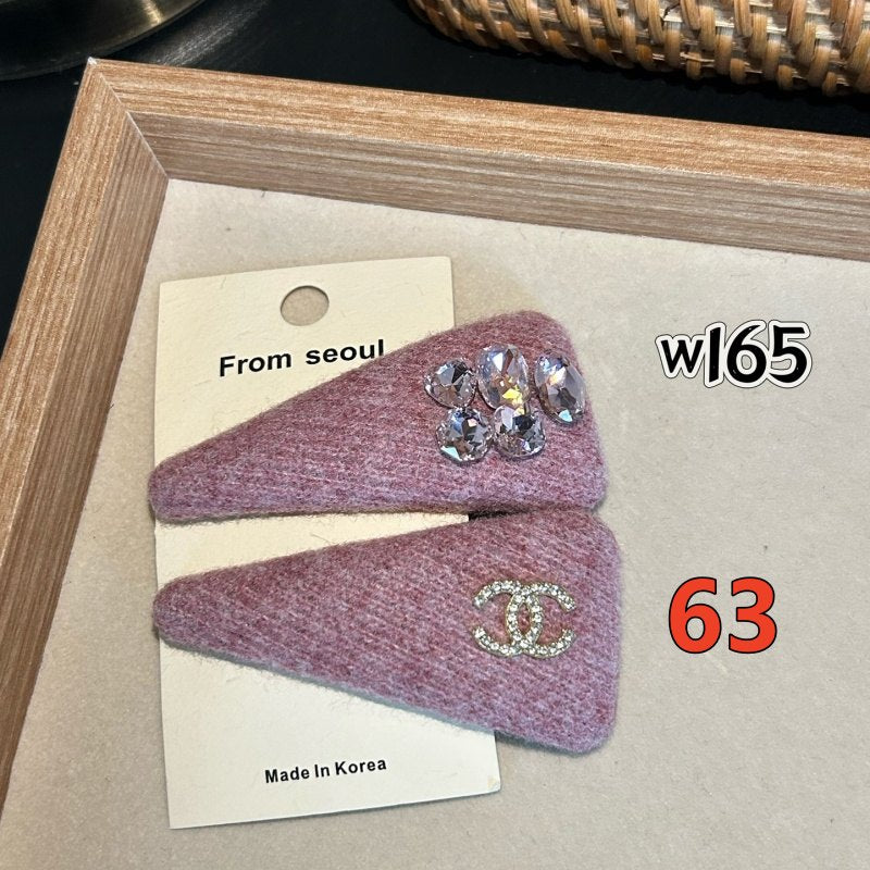 Decorative Hair Clip - Bow, Plaid and Emblem Options
