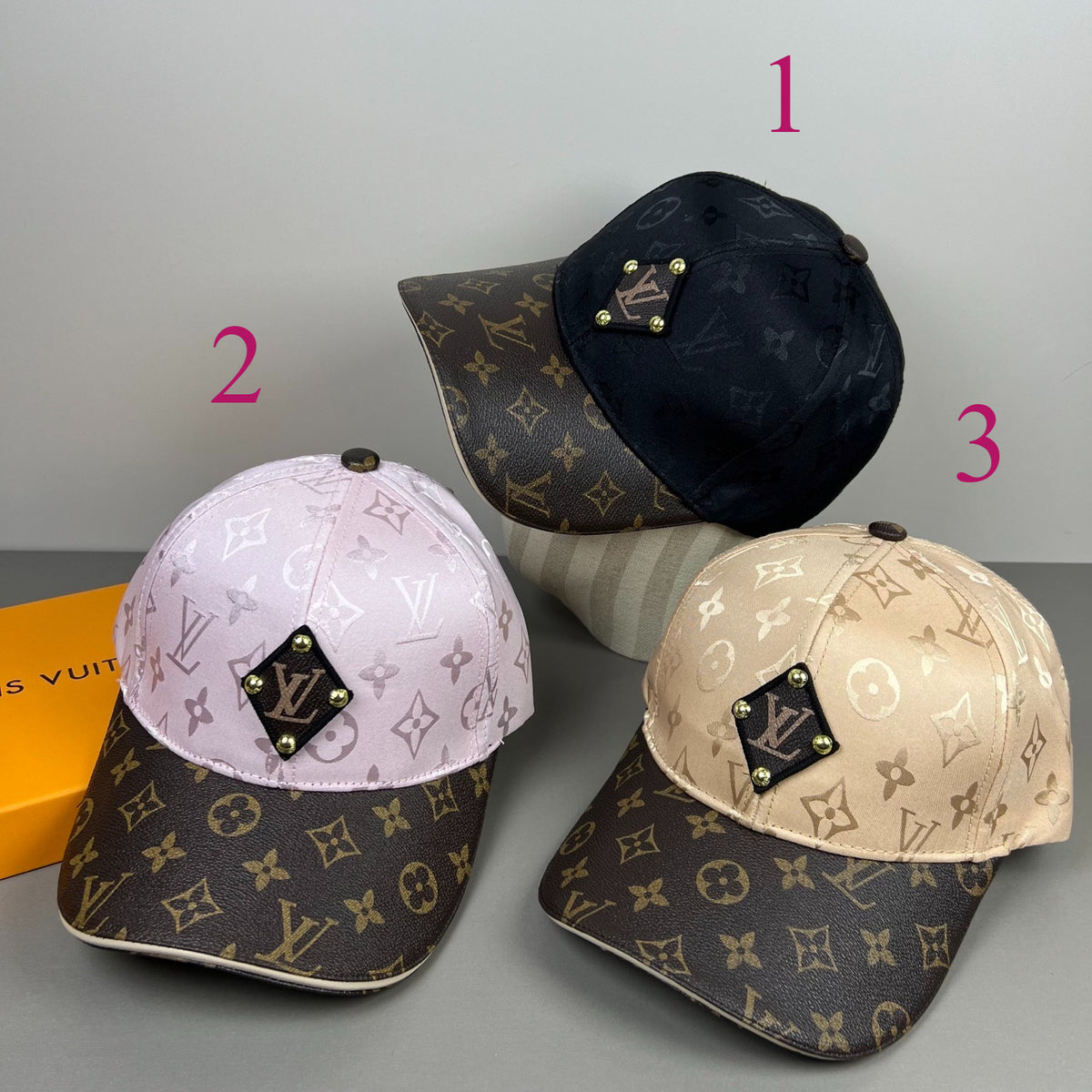 Monogram Baseball Cap with Contrast Brim