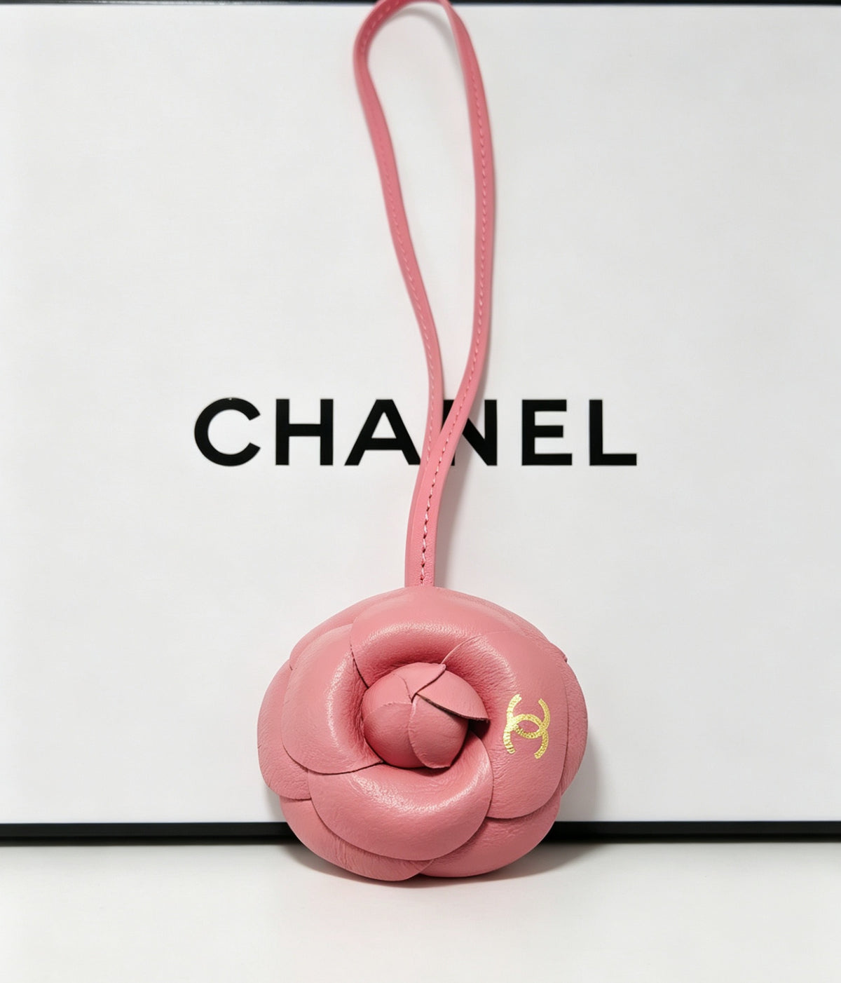 Camellia Flower Loop Keychain