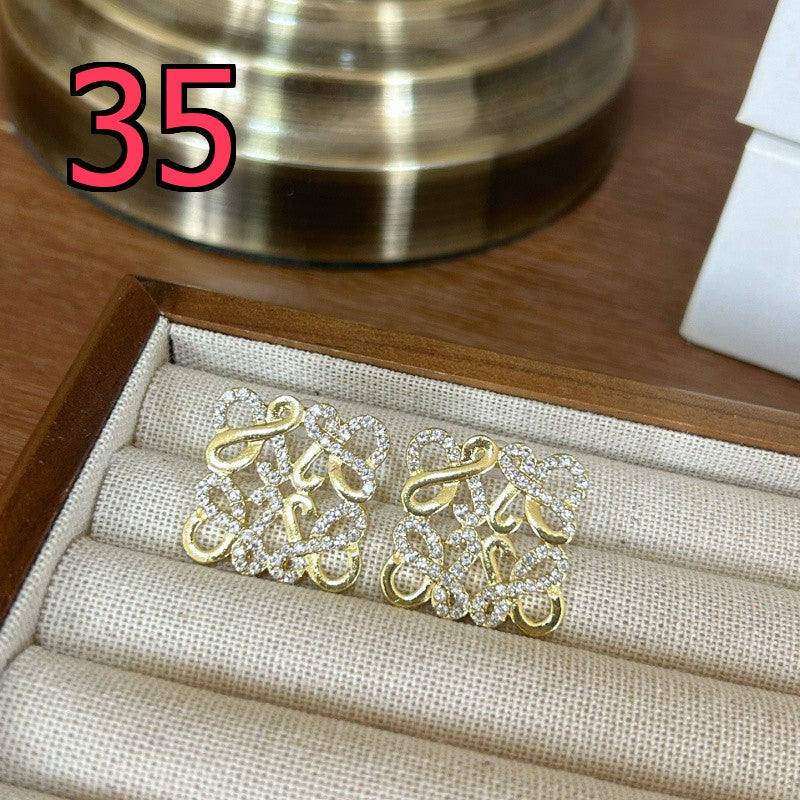 Pendientes de botón, de aro y colgantes de aleación - Colección 1