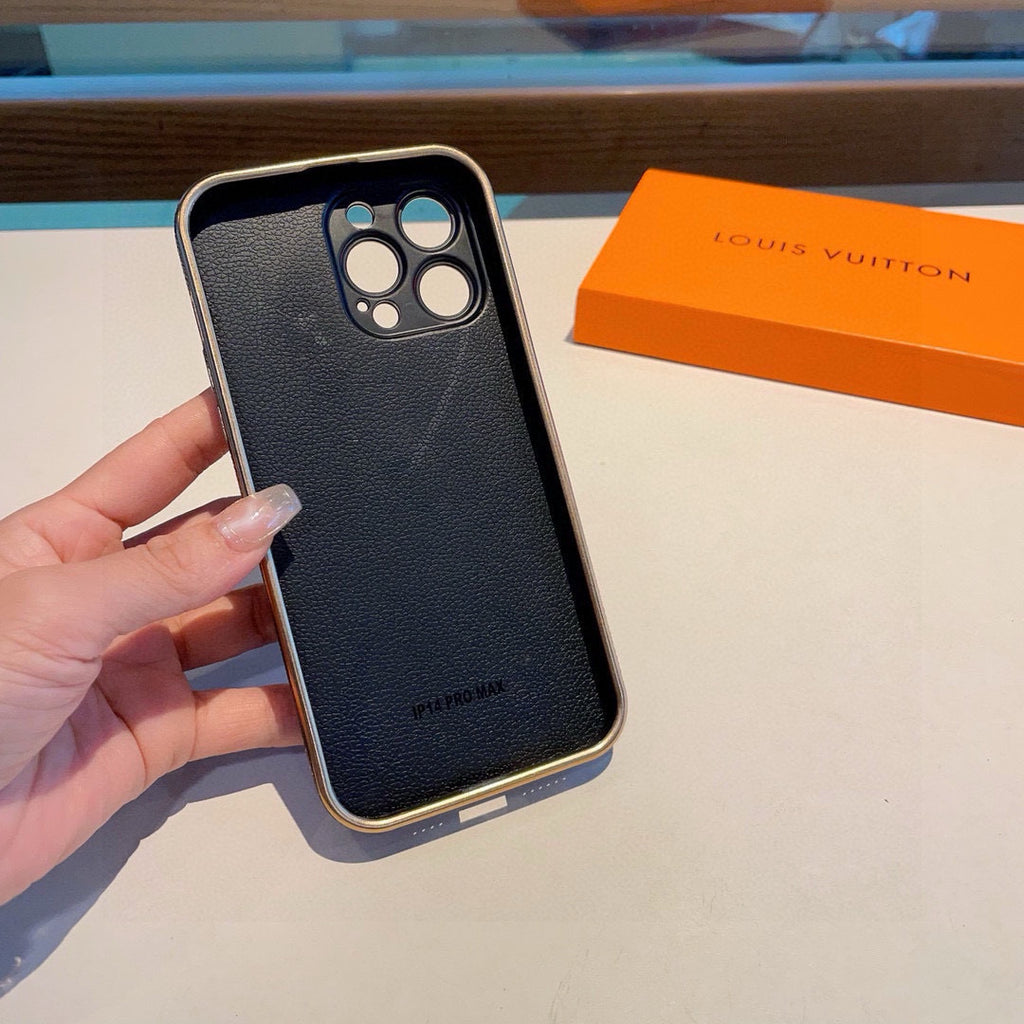 Funda para teléfono con monograma y bolsillo para tarjetas