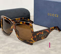 Gafas de sol de mariposa extragrandes con patillas anchas con logotipo