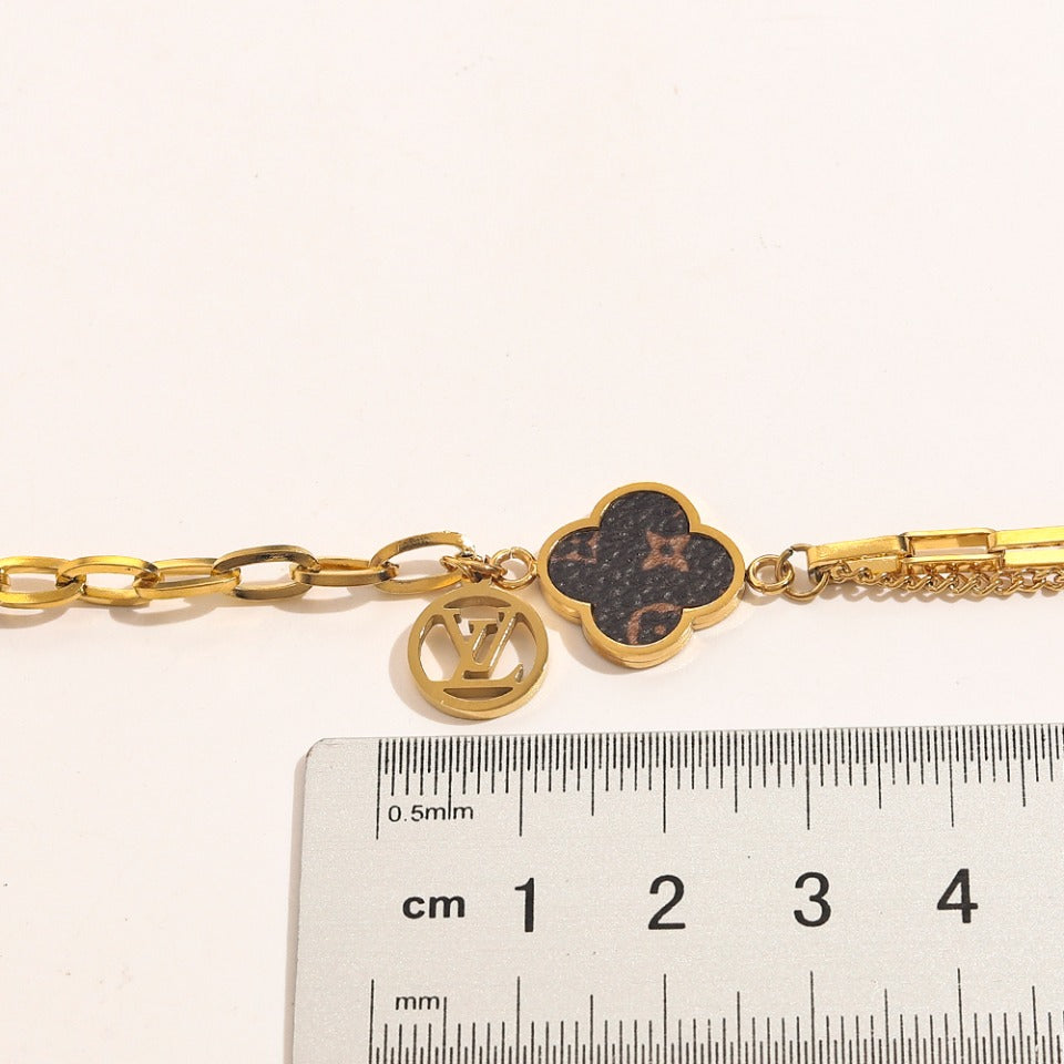 304er Edelstahl Armband-Halsketten-Set