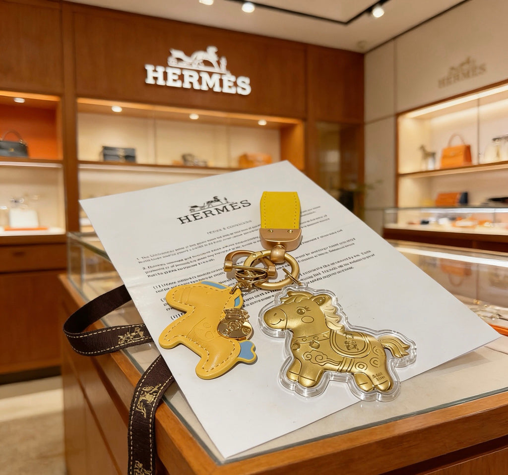 Horse Charm Keychain with Strap