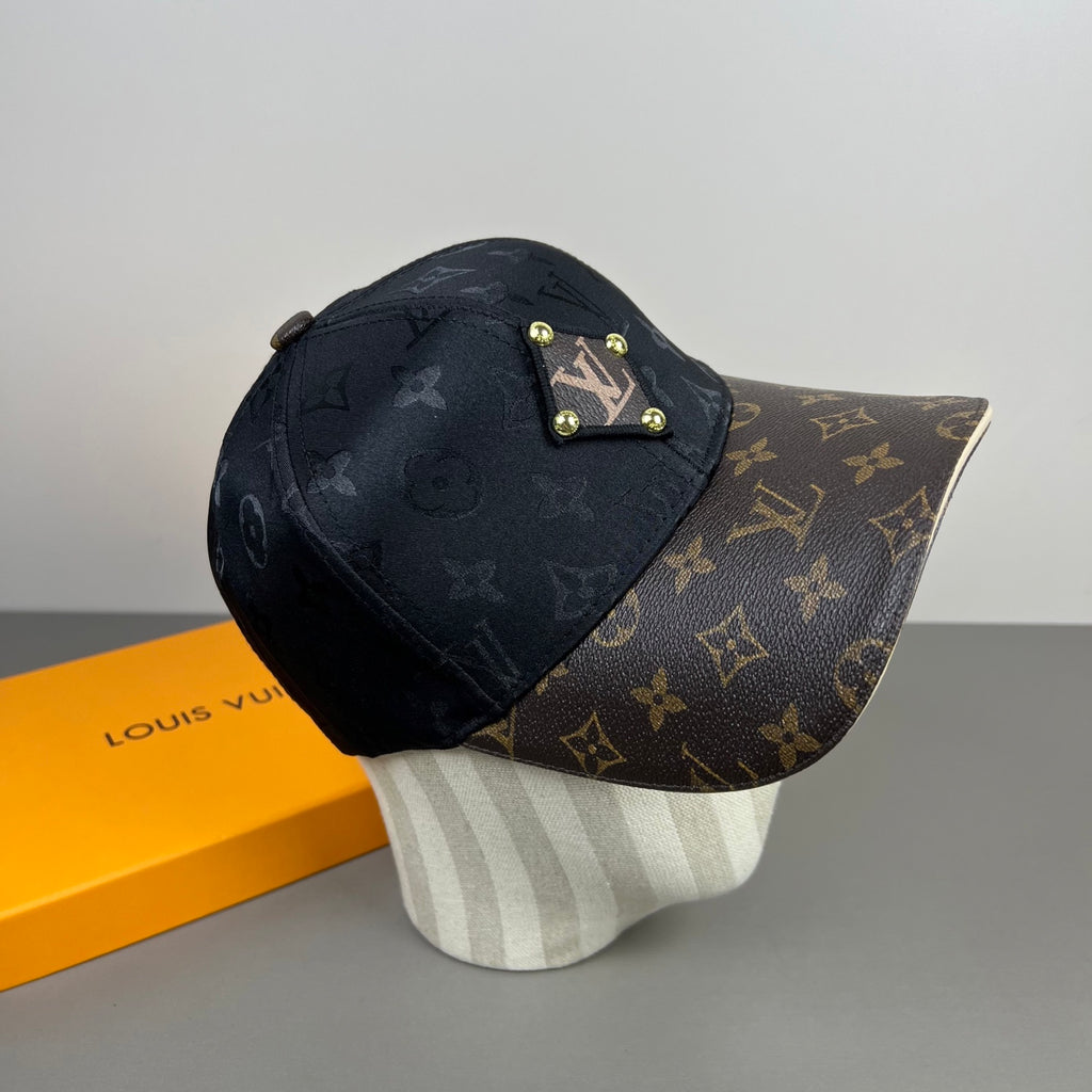 Monogram Baseball Cap with Contrast Brim