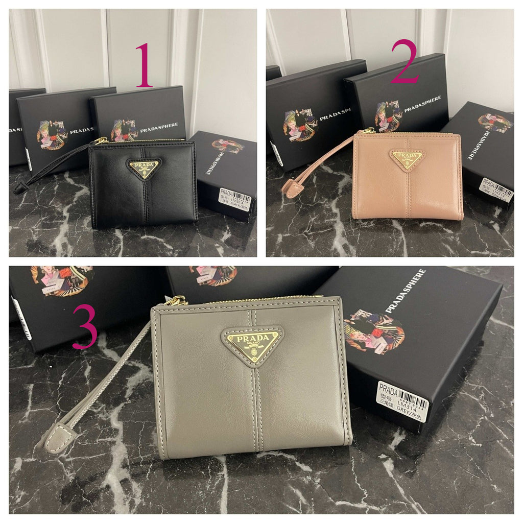 Triangle Emblem Flap Wallet 030