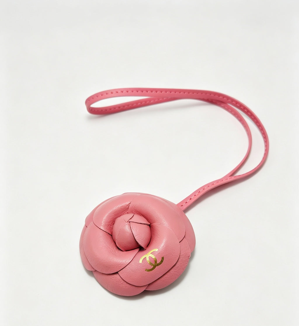 Camellia Flower Loop Keychain