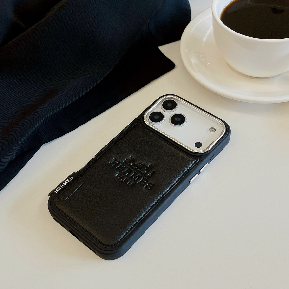Lettered Phone Case with Snap Hand Strap
