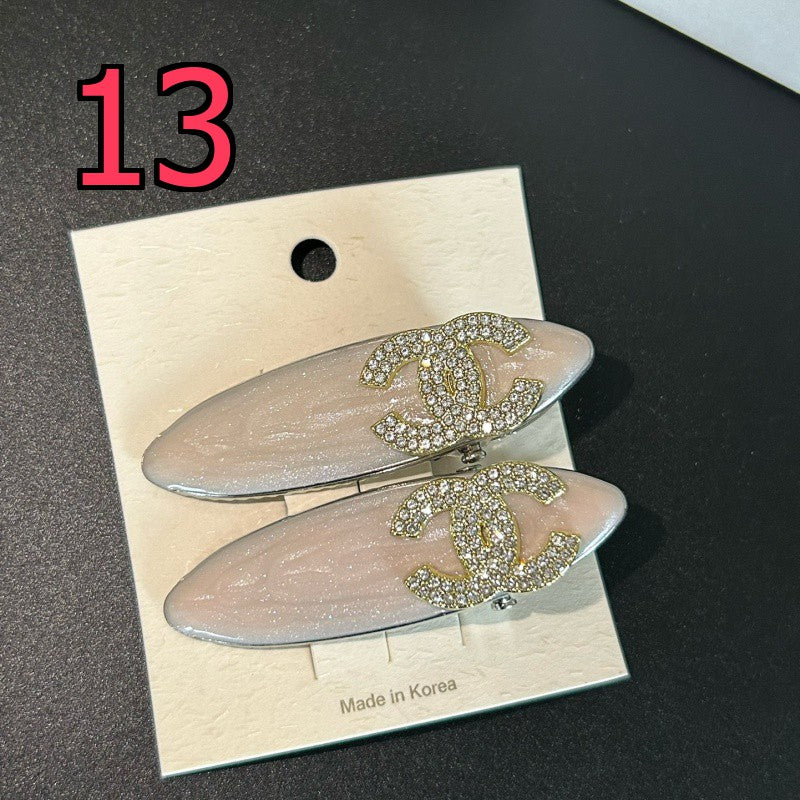 Decorative Hair Clip - Bow, Plaid and Emblem Options