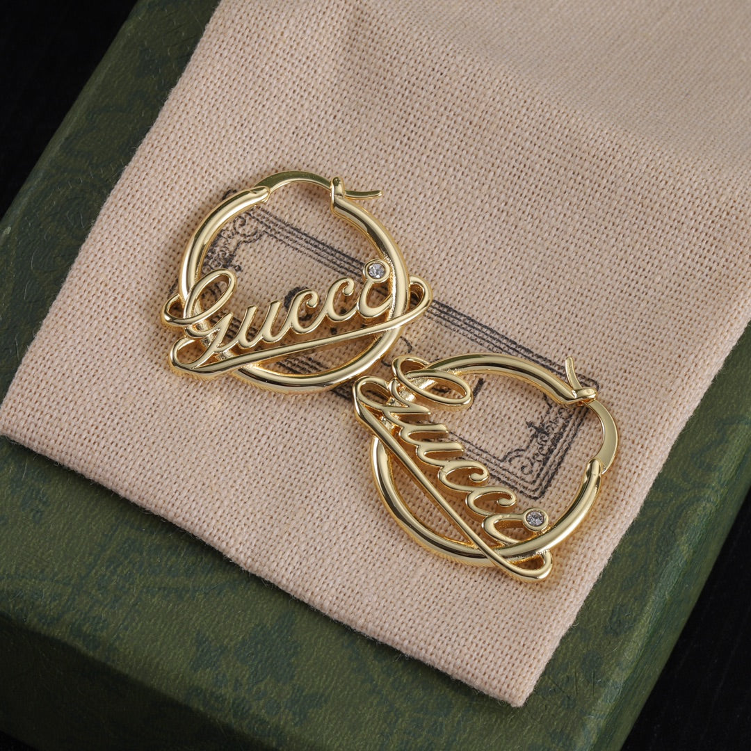 Oversized Interlocking-G Drop Earrings