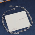 Round Monogram Link Station Necklace