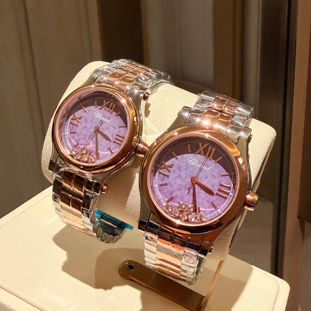 Purple Floating Crystal Bracelet Watch - product view 7