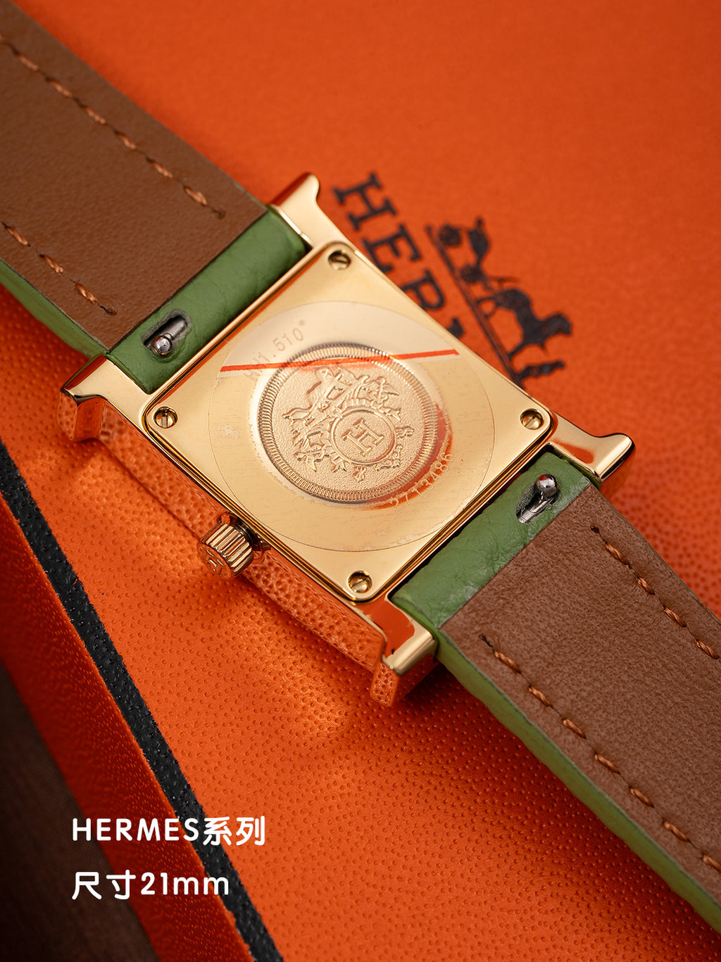 21mm Gold-Tone Crystal Frame Strap Watch - product view 8