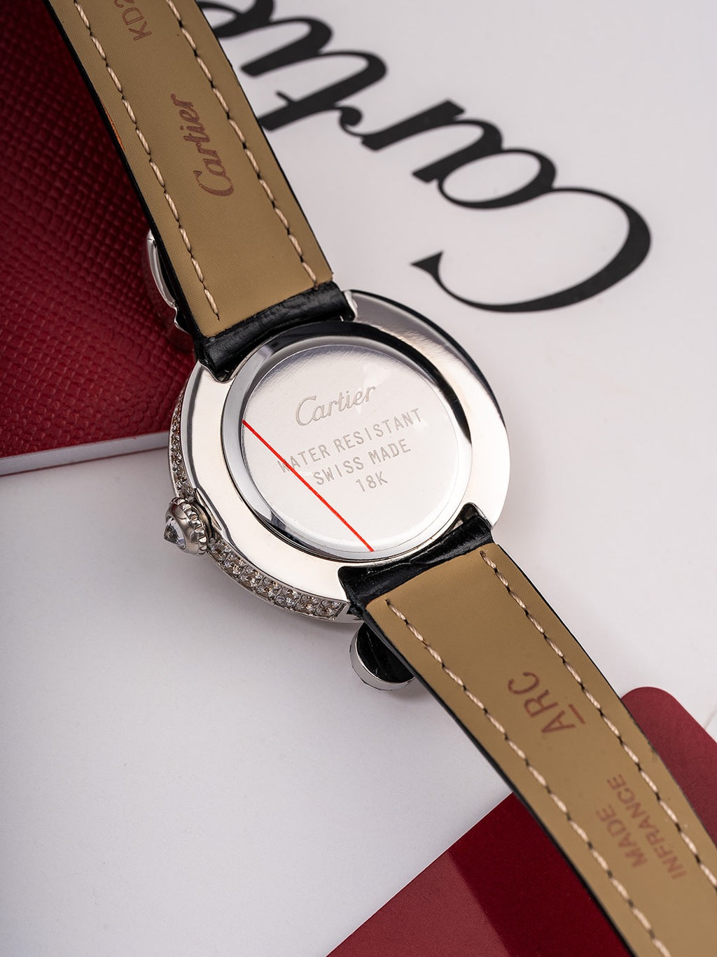 Leaf-Accent Crystal Strap Watch - product view 8