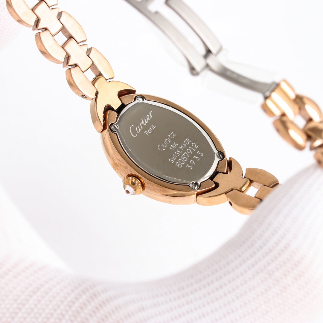 30mm Oval Crystal Link Bracelet Watch - product view 9