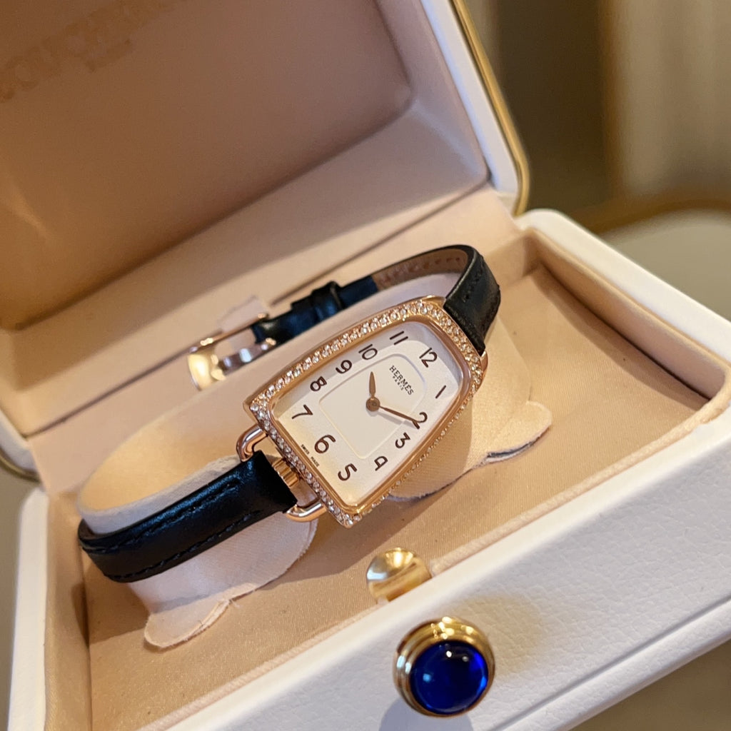 Crystal Stirrup Case Strap Watch - product view 8