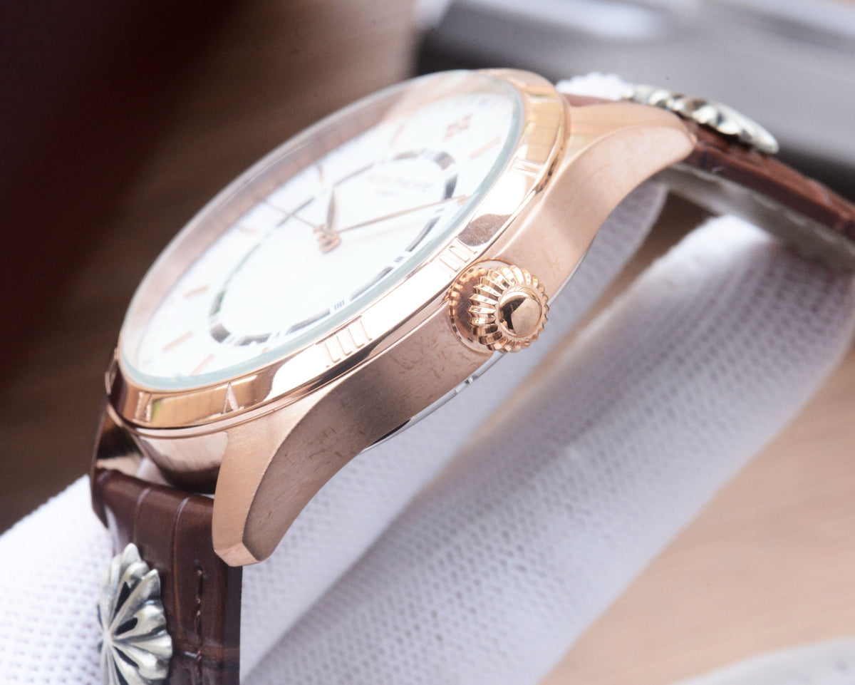 41mm Classic Automatic Leather Strap Watch - product view 9