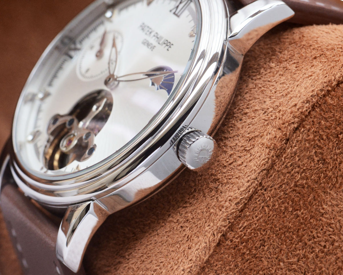 43mm Open-Heart Automatic Strap Watch - product view 7