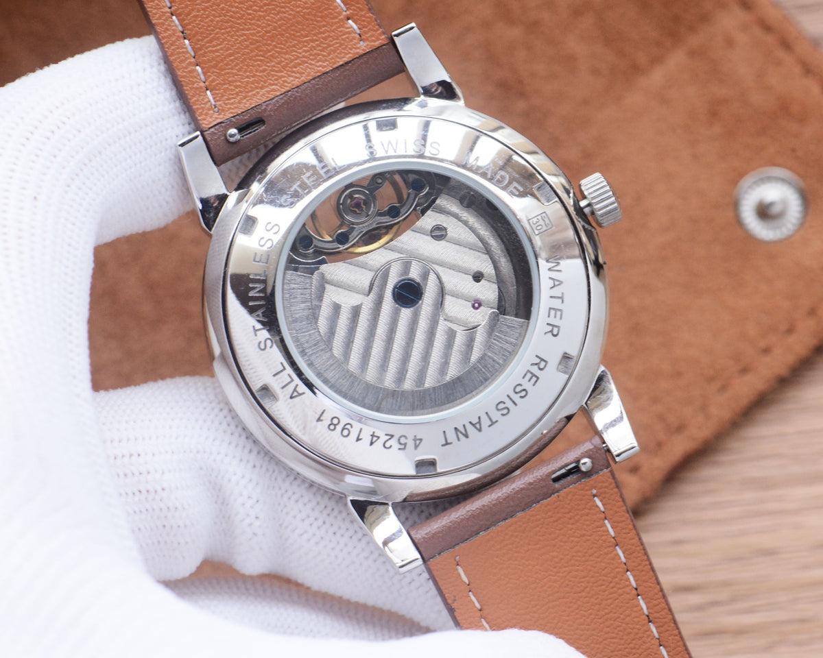 43mm Open-Heart Automatic Strap Watch - product view 8