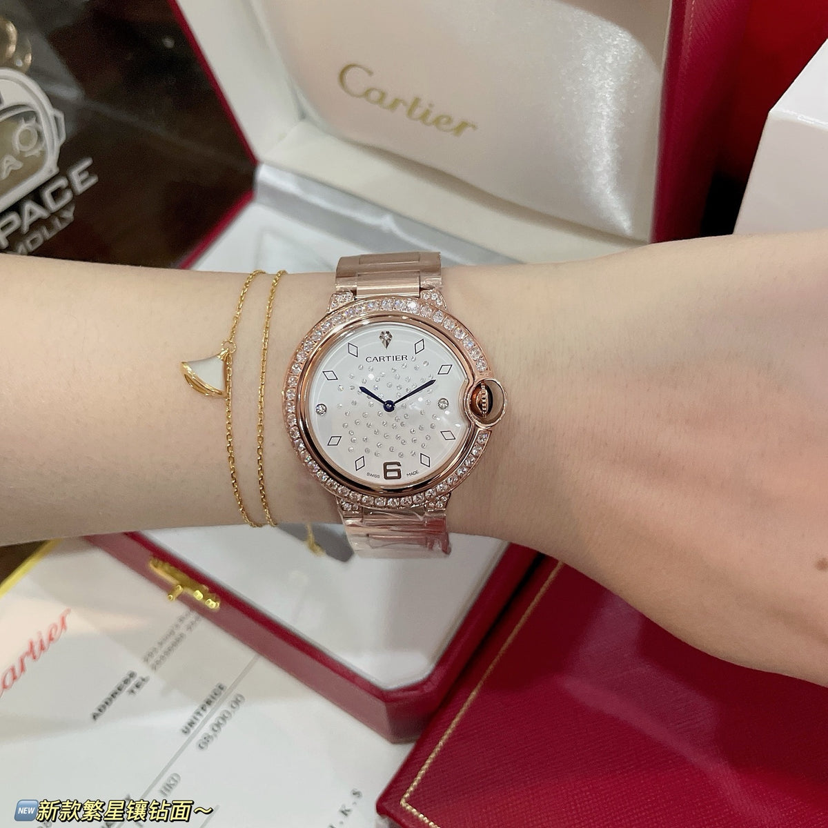 36mm Crystal Dial Quartz Bracelet Watch - product view 3