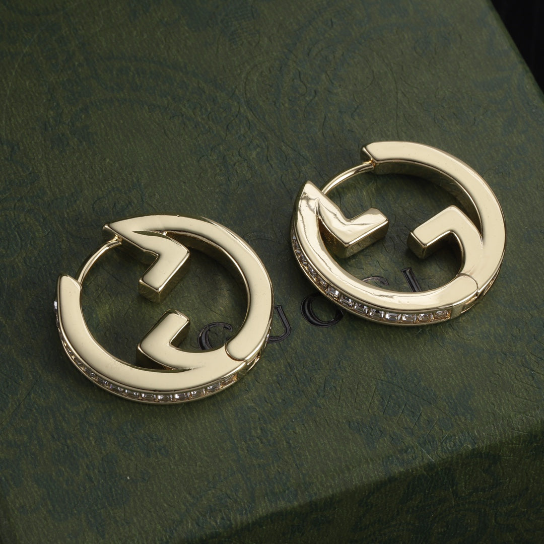 Oversized Interlocking-G Drop Earrings