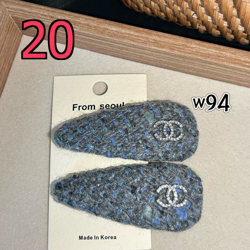 Decorative Hair Clip - Bow, Plaid and Emblem Options