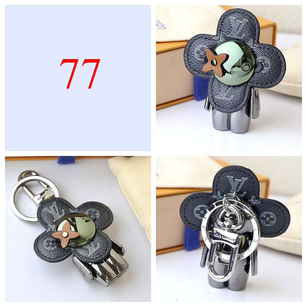 Porta-chaves com flores e letras – opções de estilo