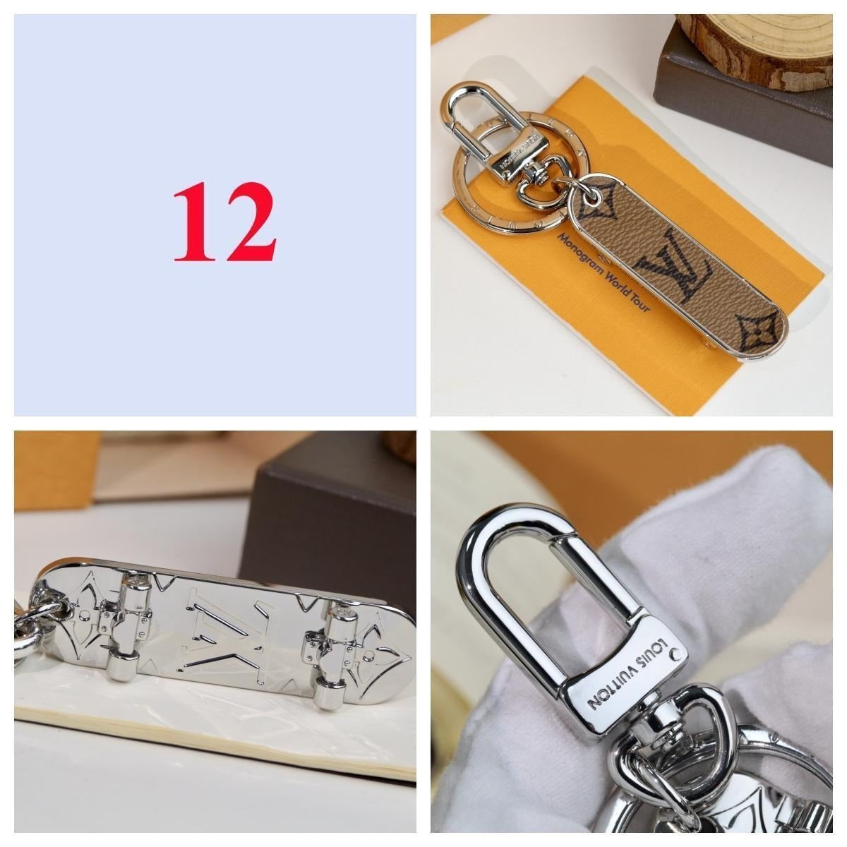 Handbag & Letter Charm Keychain - Style Options