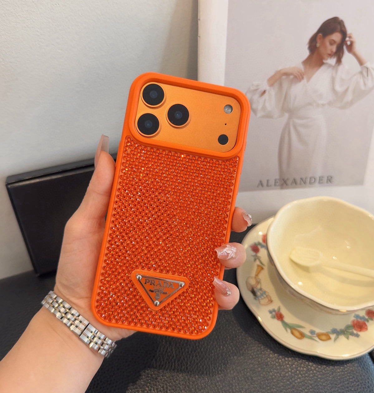 Textured Triangle Emblem Phone Case