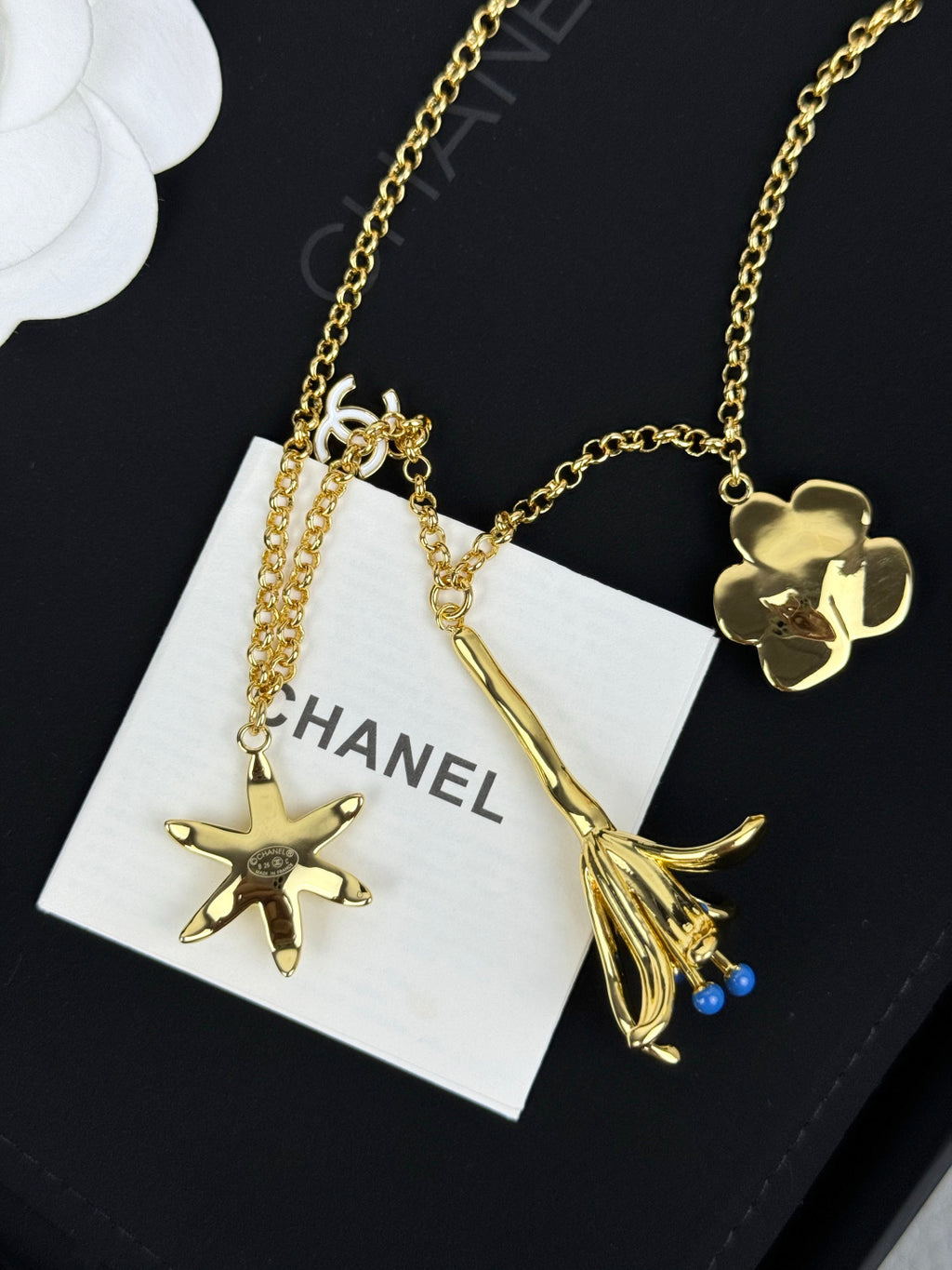 Botanical Charm Y-Drop Necklace