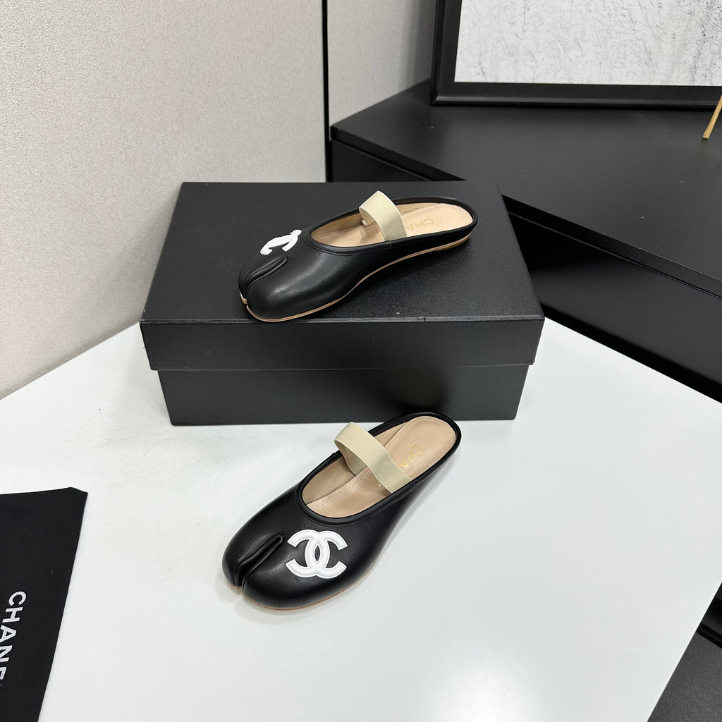 Bow Detail Slip-On Mules