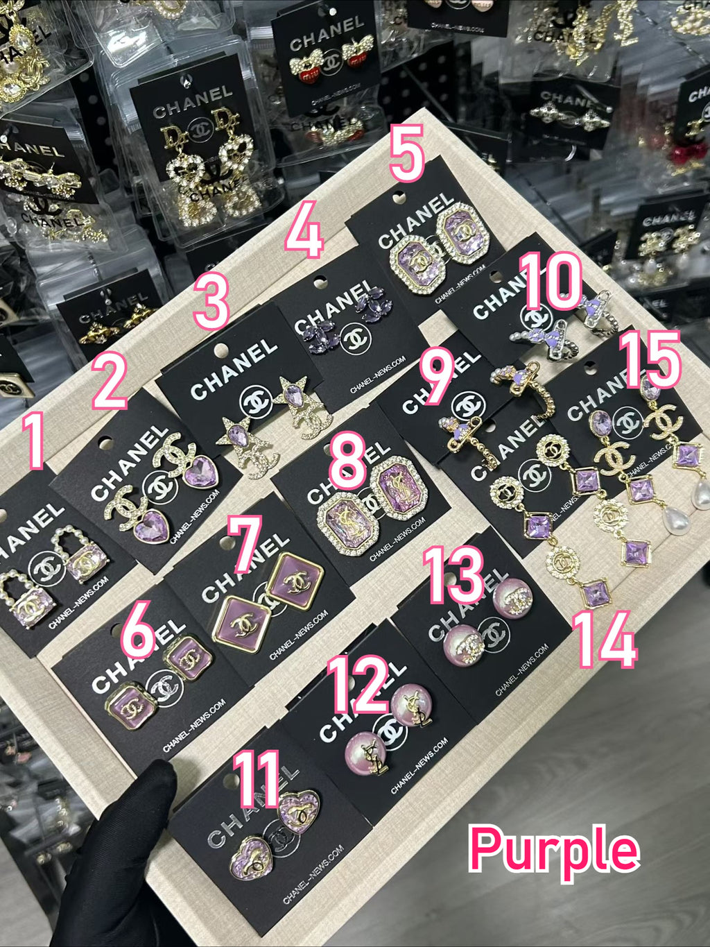 Color-Coordinated Alloy Earrings - Assorted Styles