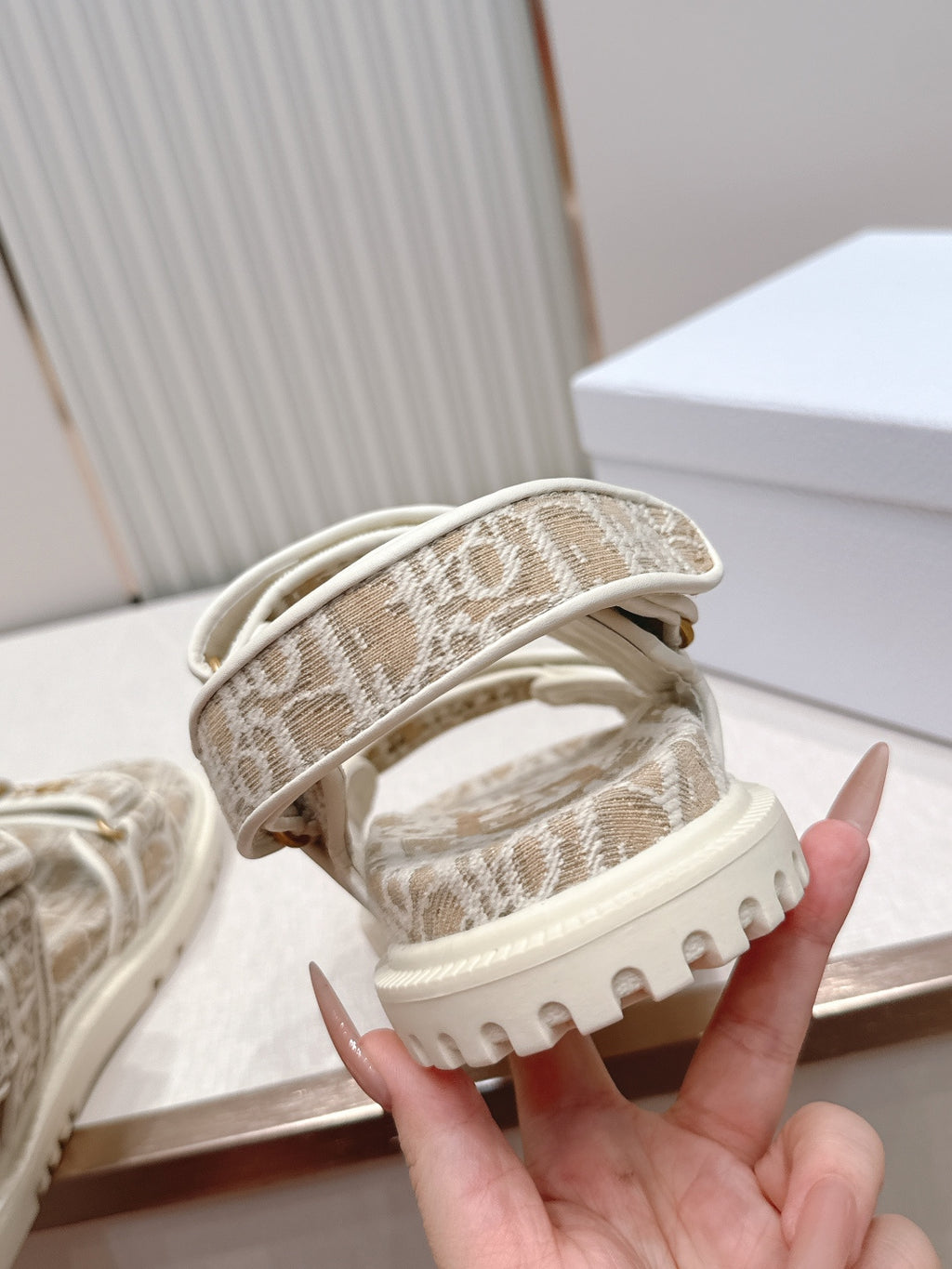 Double-Strap Platform Sandals with Ankle Strap