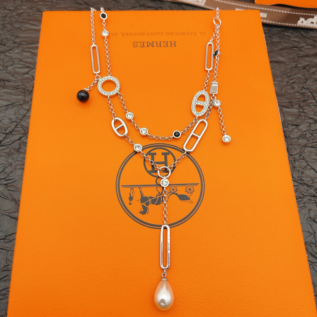 Collier chaîne Y à maillons mixtes
