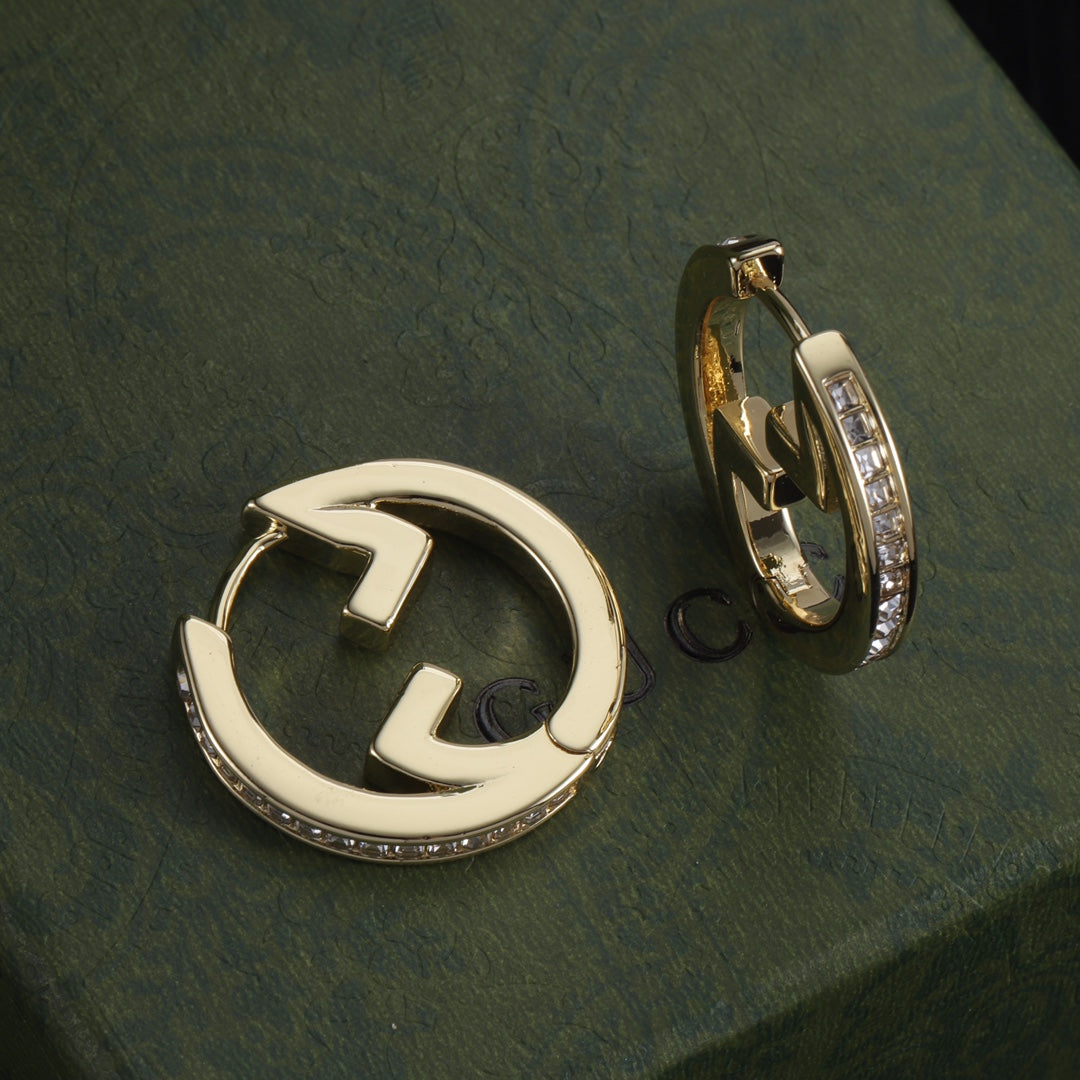 Oversized Interlocking-G Drop Earrings