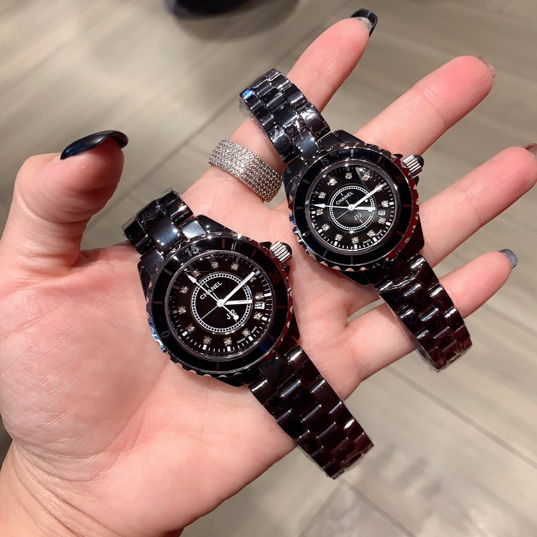 Stone-Accent Round Quartz Bracelet Watch - 32mm and 39mm 006