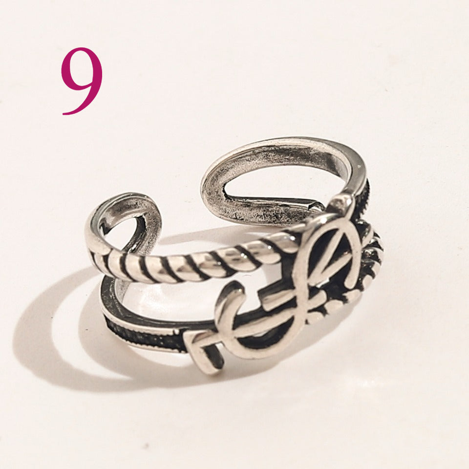 Open Adjustable Ring - Motif Style Options