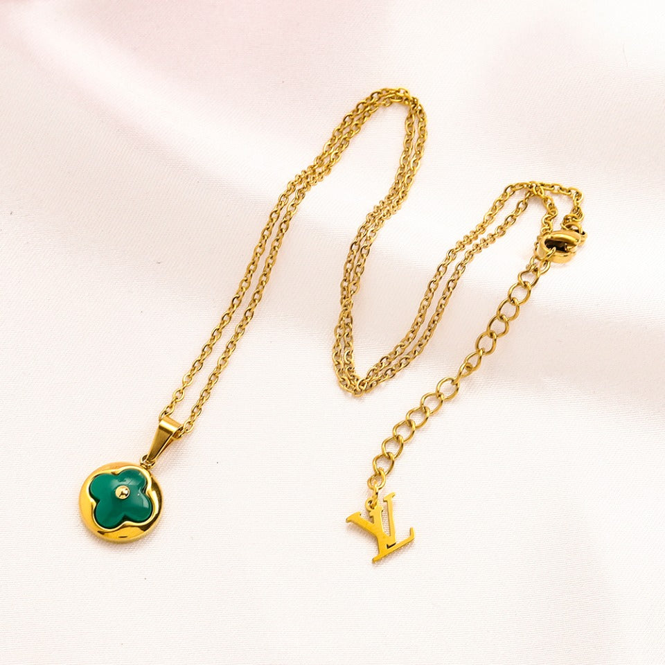304 Stainless Steel Flower Motif Earrings, Bracelet & Necklace Collection