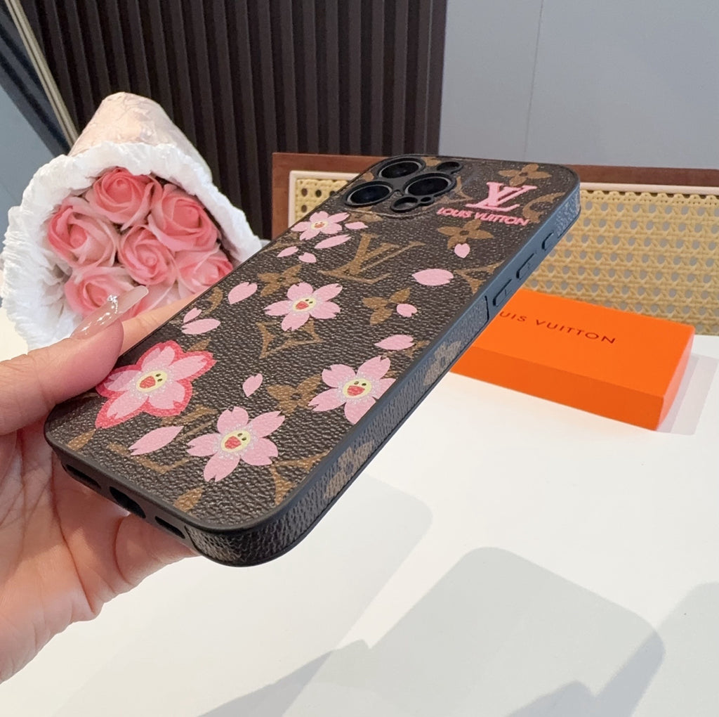 Funda para teléfono con monograma floral