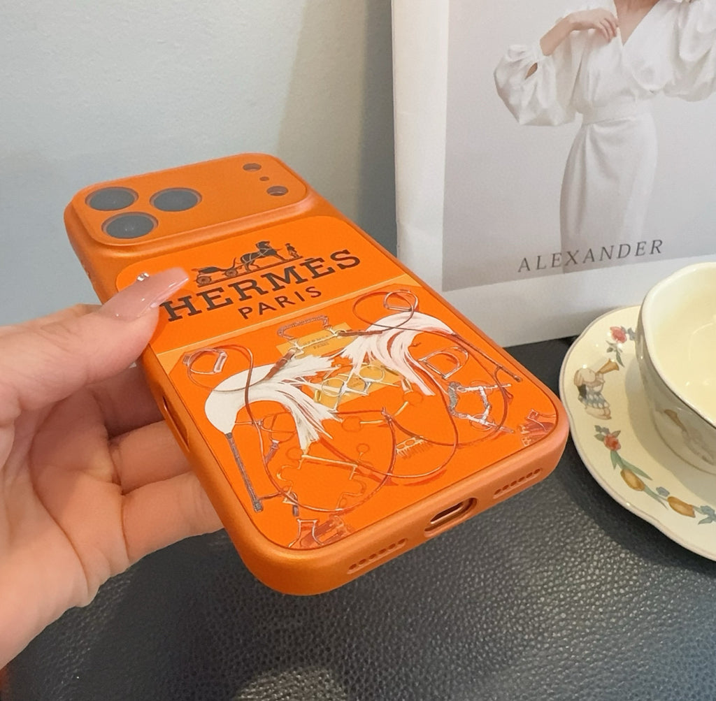 Funda para teléfono con estampado de arnés ecuestre