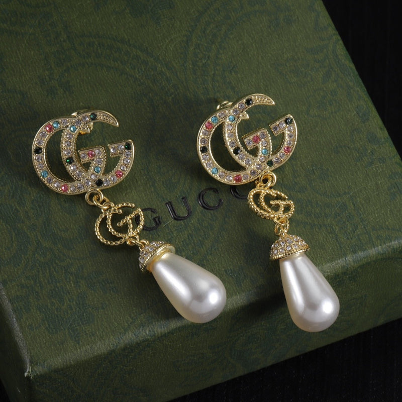 Oversized Interlocking-G Drop Earrings