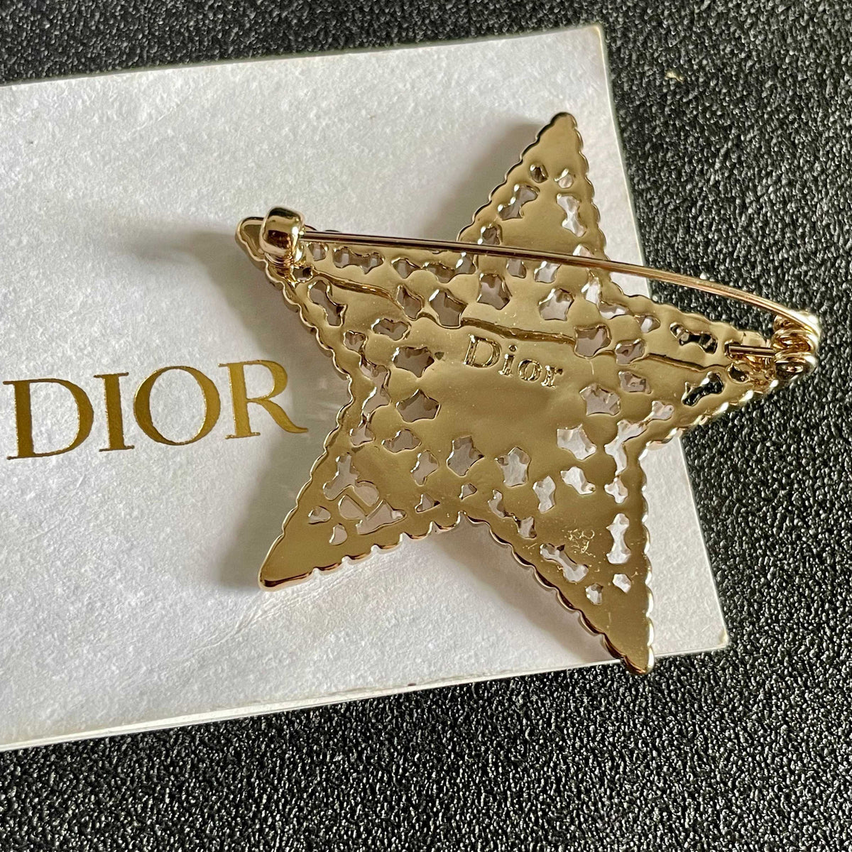 Star Brooch with Stone Accents