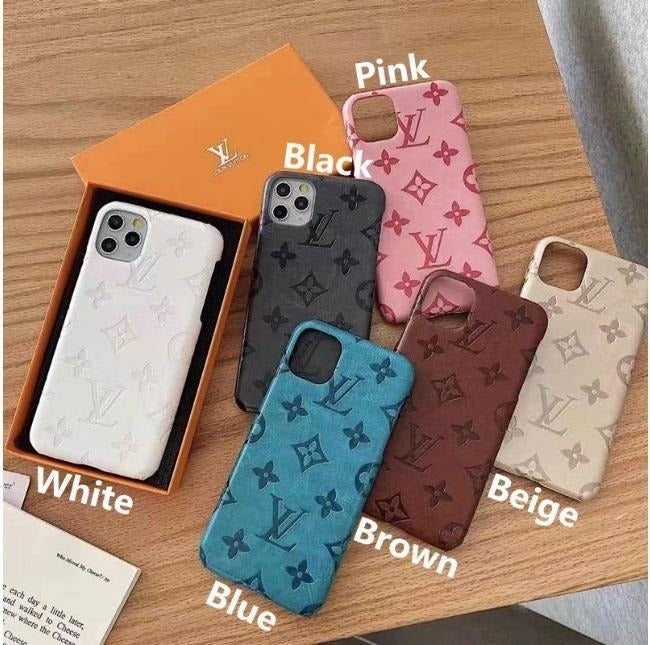 Colorful Raised Monogram Phone Case