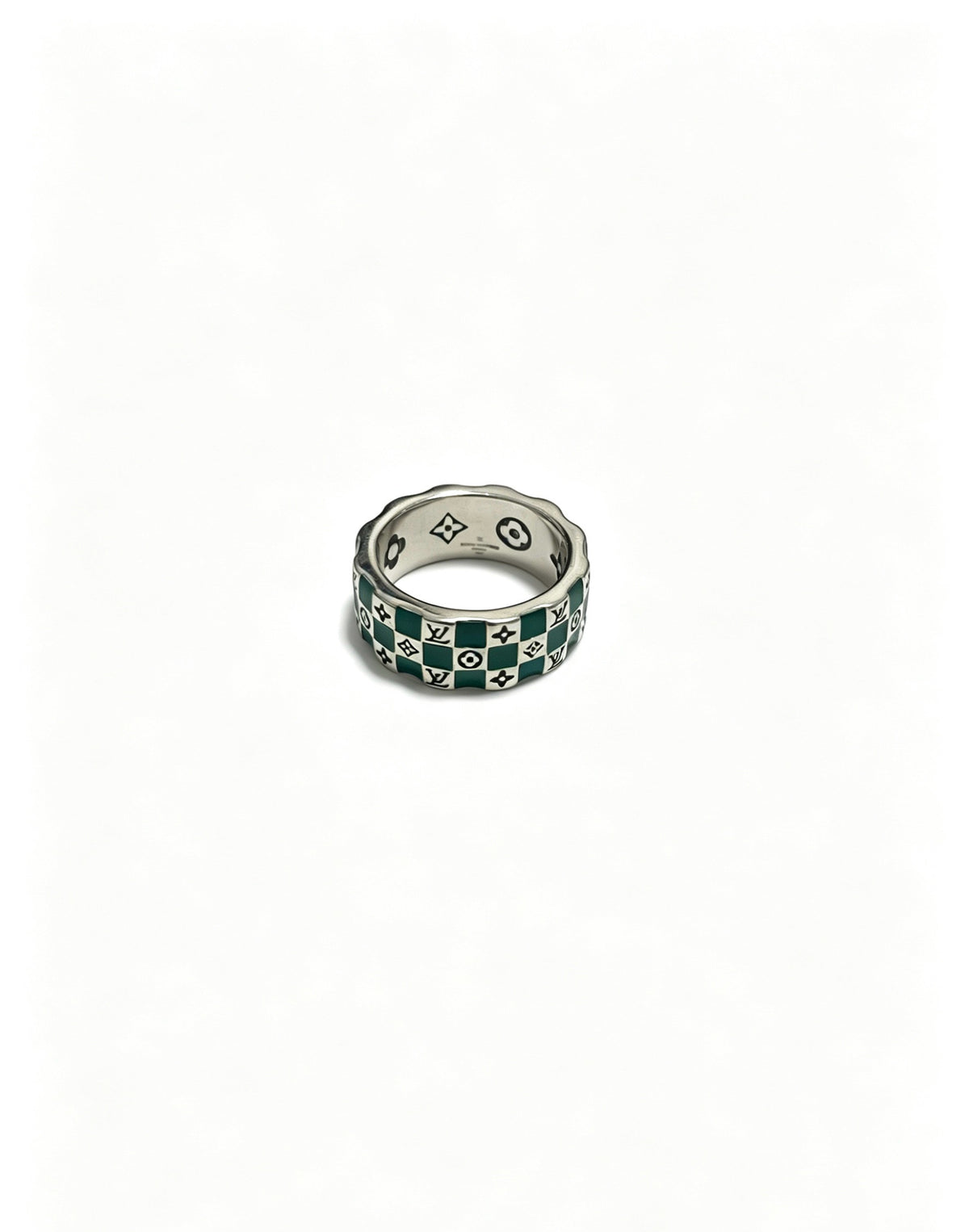 Checkerboard Band Ring - Sizes 6–11